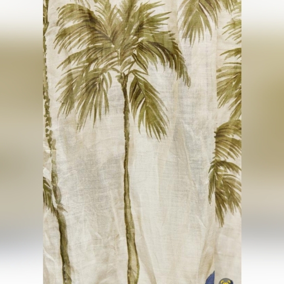 Zara ZW Collection Printed 100% Ramie Tunic Dress - Picture 9 of 10